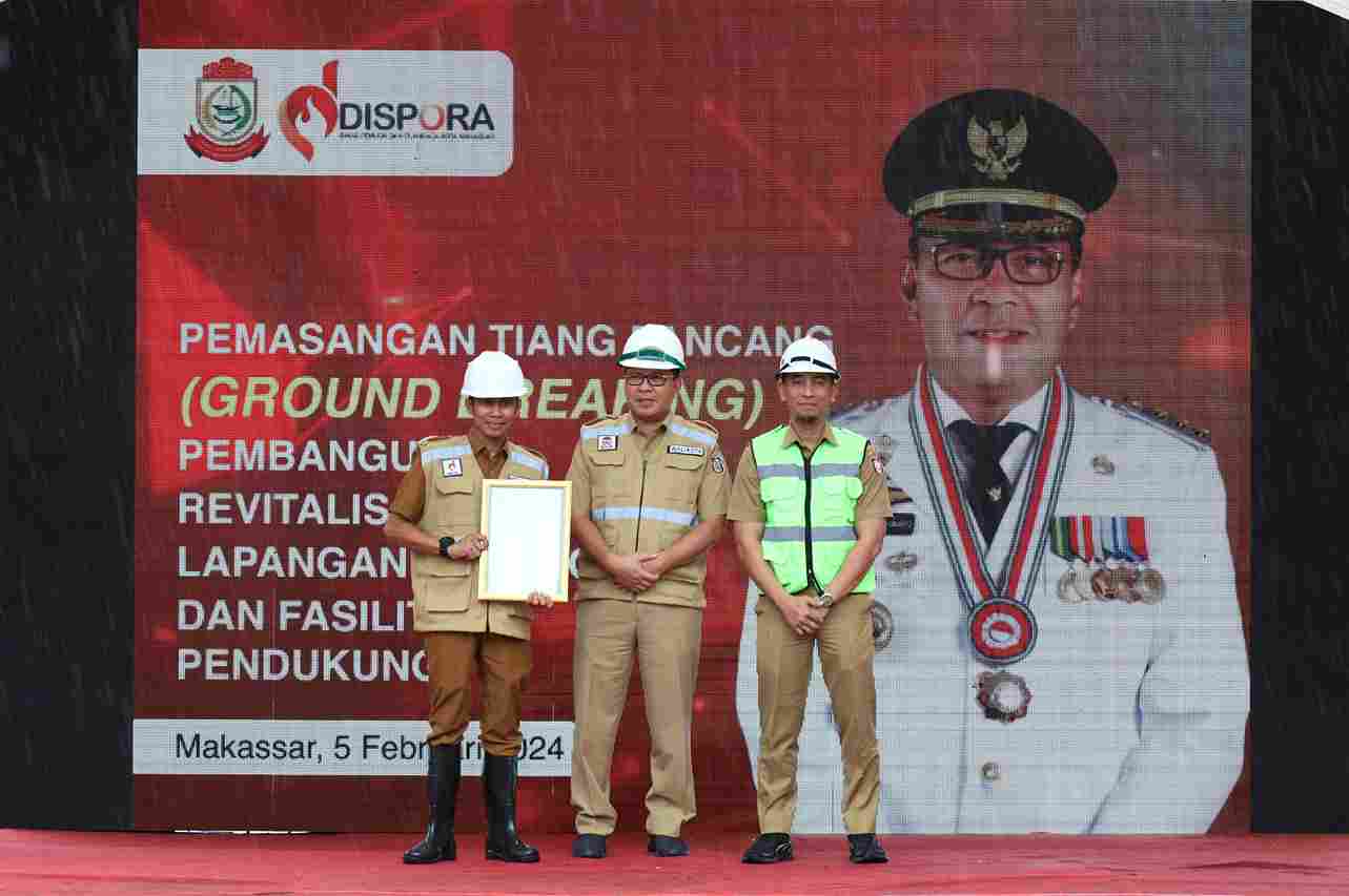 Pemkot Makassar Lakukan Groundbreaking Revitalisasi Karebosi