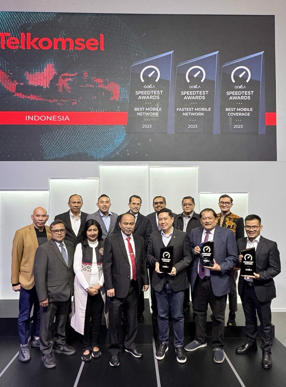 Gelar Best Mobile Coverage di Raih Telkomsel
