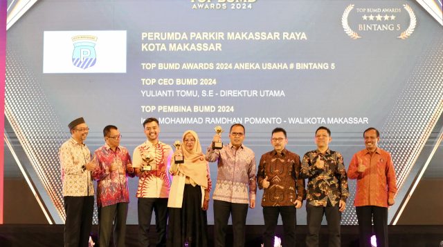 Pemkot Makassar Boyong Lima Penghargaan Sekaligus Top BUMD 2024
